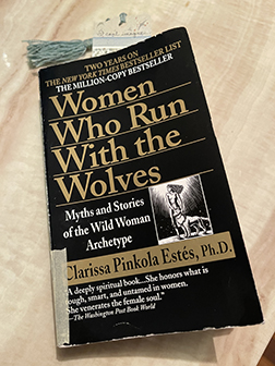 Women Who Run With the Wolves book sitting on a table